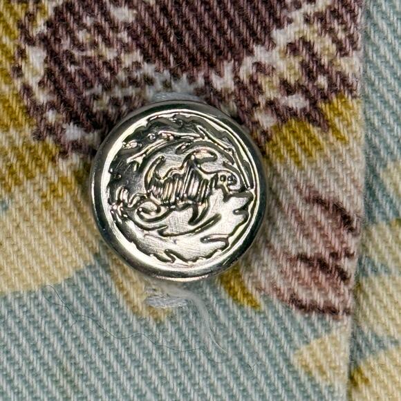 Vintage A. Byer Sunflower Denim Jacket Women’s M Cropped Hooded 90s Y2K - Picture 8 of 10